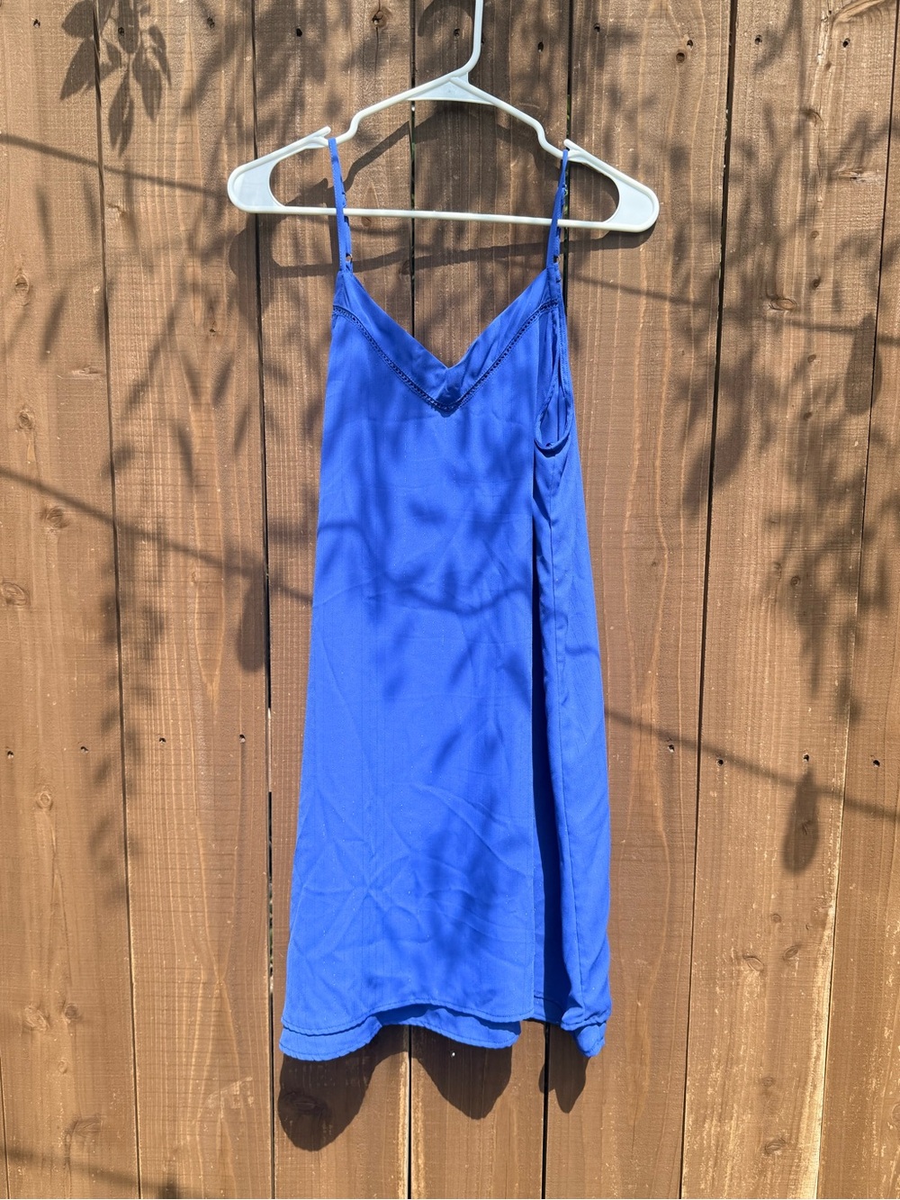 Mi Ami Cobalt Blue Slip Mini Dress